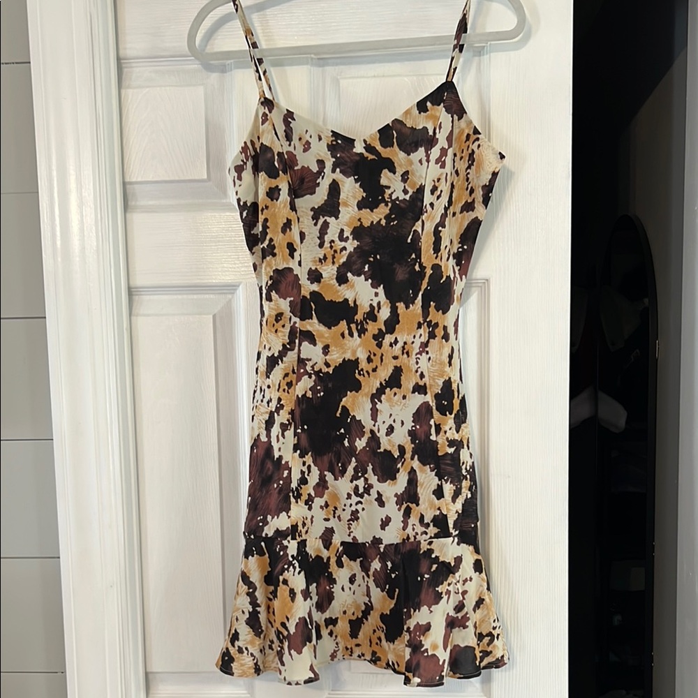 Stylish Multicolor Spaghetti Strap Dress